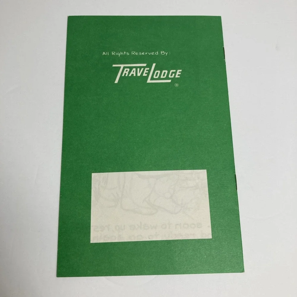 Vintage Travelodge Motel Hotel Sleepy Bear Bedtime Story Coloring Book Rare
